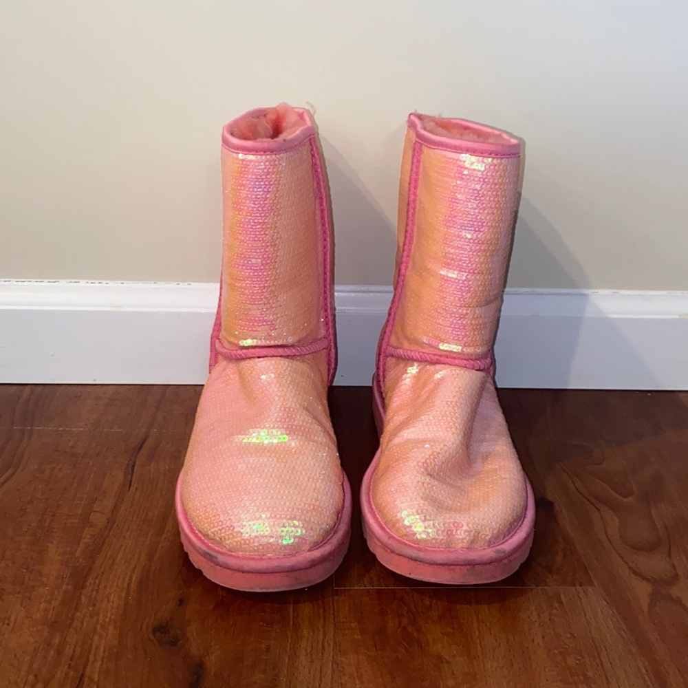 Pink Sparkly Ugg Boots